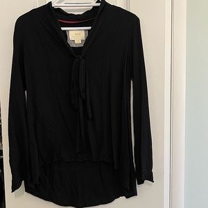 Maeve black patterned blouse